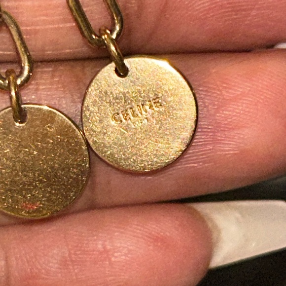 Celine Gold Logo Key Holder & Bag Charm - Picture 3 of 11